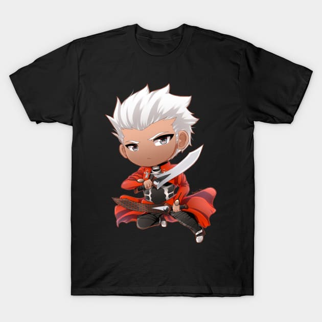 FateSN: Chibi Archer T-Shirt by KoyukiMori